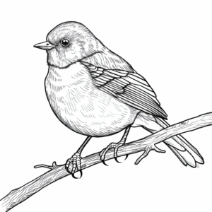 Eastern Bluebird Coloring Pages for Birdwatchers 3