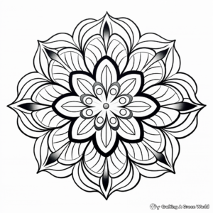 Eastern-Inspired Mandala Coloring Pages 2