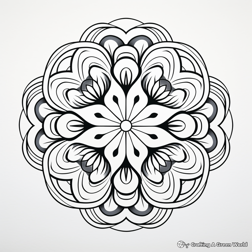 Eastern-Inspired Mandala Coloring Pages 4