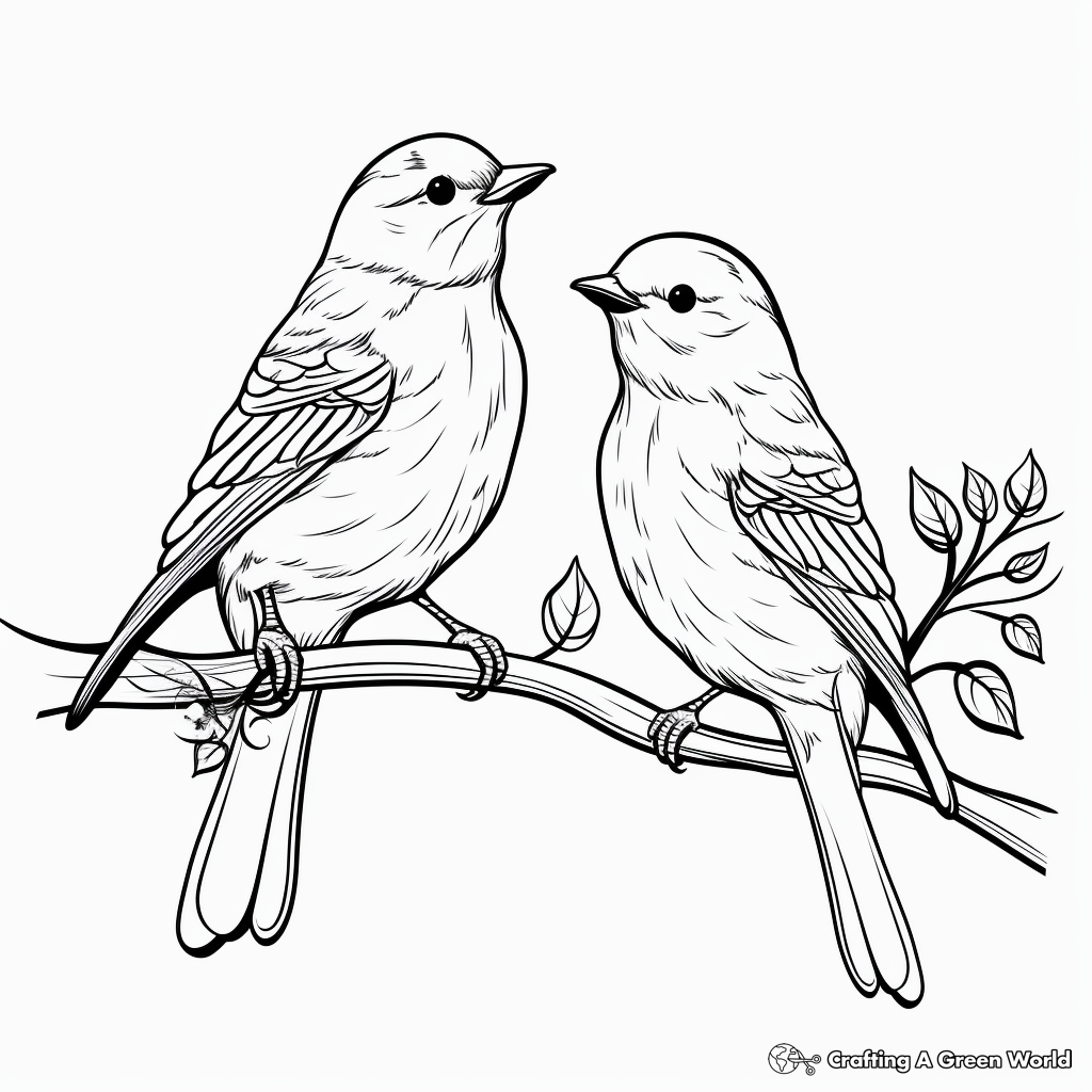 Easy Adult Coloring Pages With Birds 4