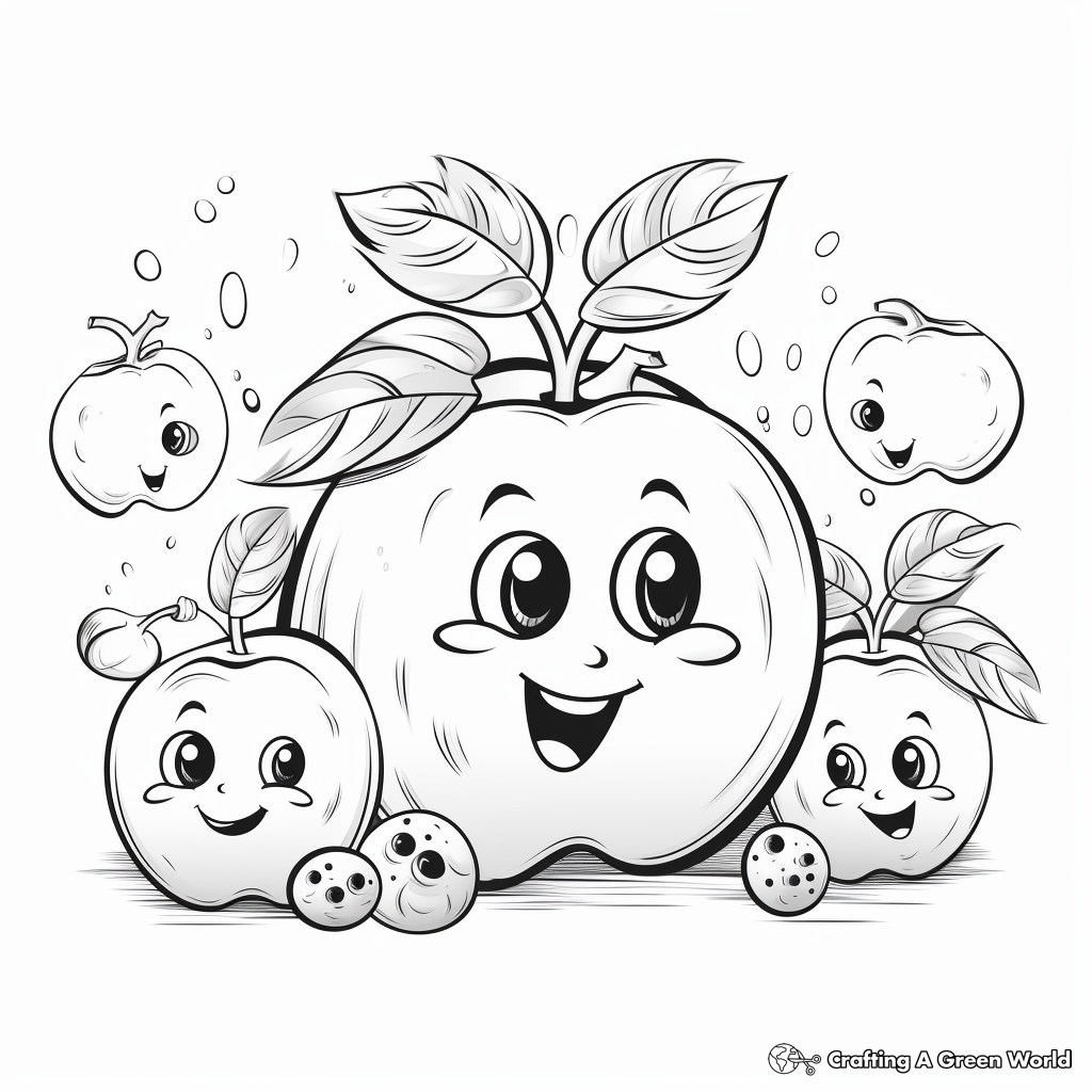 Easy and Fun Fruit Coloring Pages 3