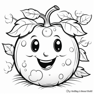 Easy and Fun Fruit Coloring Pages 4