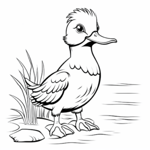 Easy and Simple Kingfisher Coloring Pages 4
