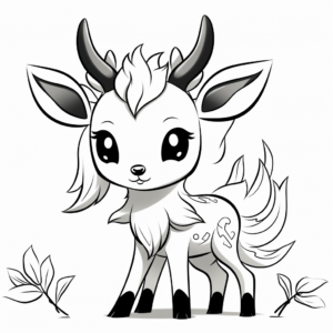 Easy Printable Deerling Coloring Pages for Beginners 1