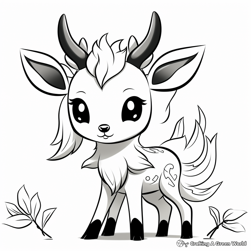 Easy Printable Deerling Coloring Pages for Beginners 1