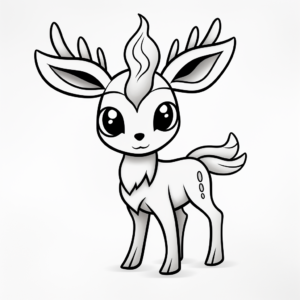 Easy Printable Deerling Coloring Pages for Beginners 4