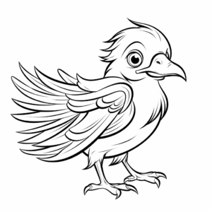 Easy Raven Coloring Pages for Beginners 3