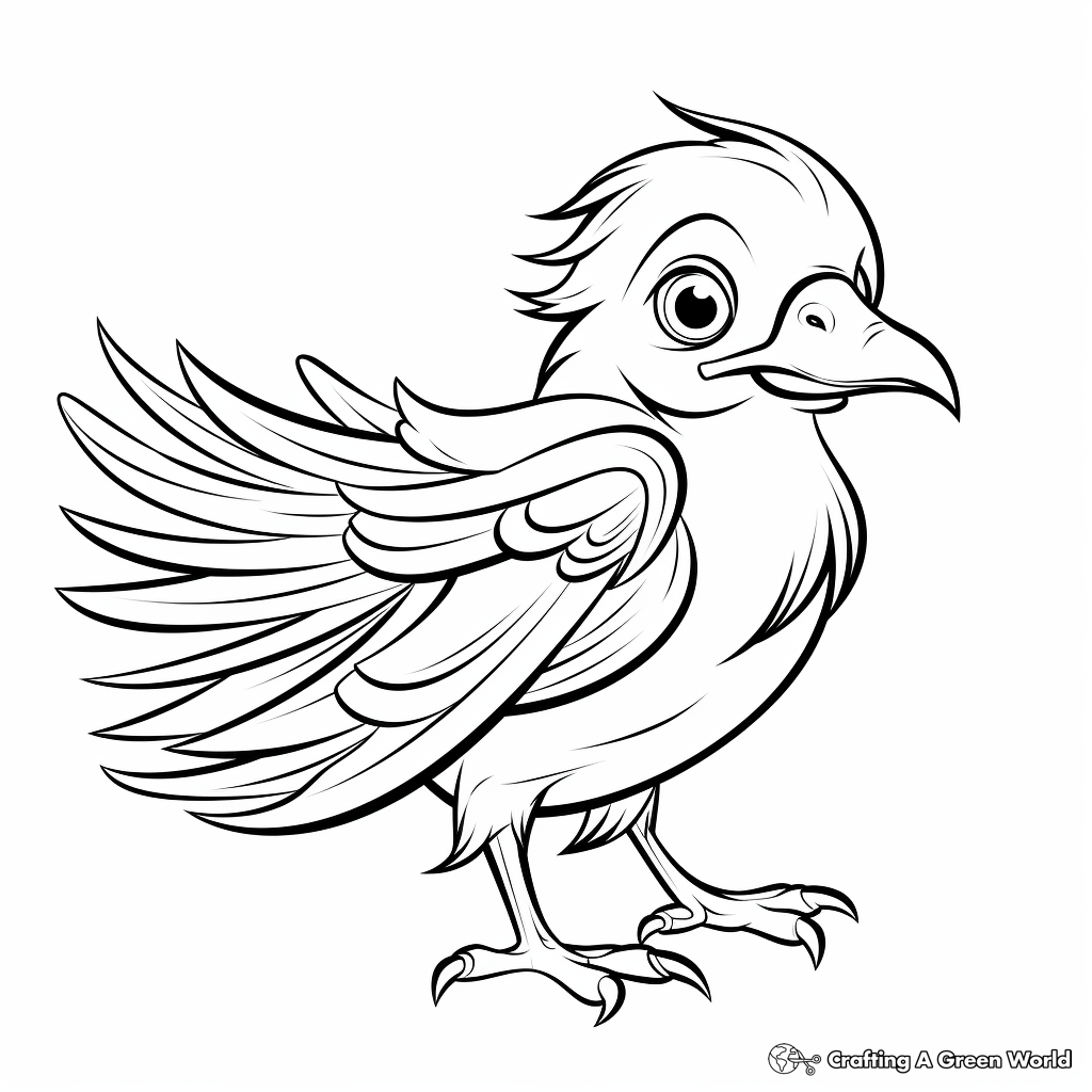 Easy Raven Coloring Pages for Beginners 3