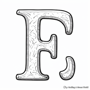 Easy to Color Alphabet Flashcard Pages 2