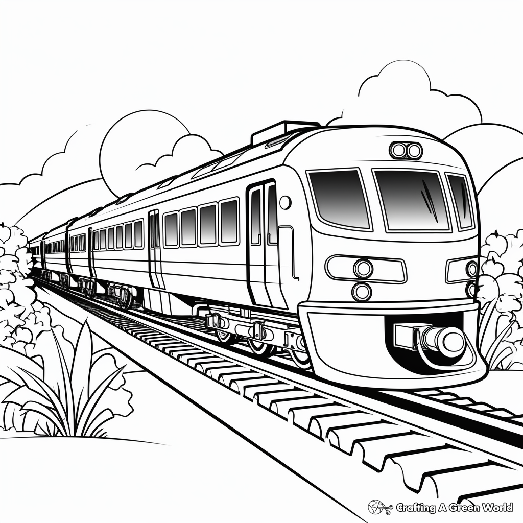 Easy Train Coloring Pages for Train Lovers 1
