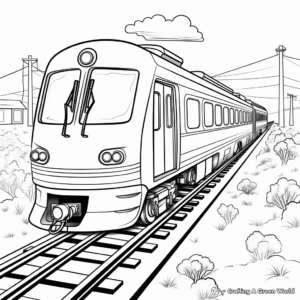Easy Train Coloring Pages for Train Lovers 3