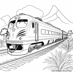 Easy Train Coloring Pages for Train Lovers 4