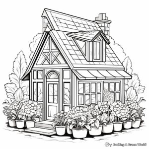 Eco-Friendly Greenhouse Coloring Pages 4