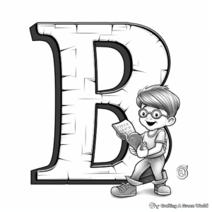 Education-oriented Bossy R Coloring Pages 2
