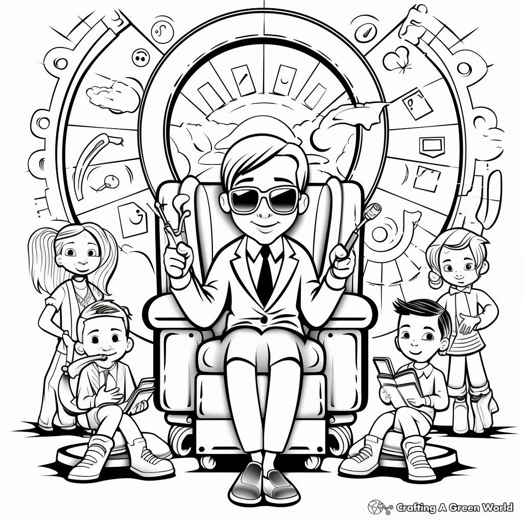 Education-oriented Bossy R Coloring Pages 3