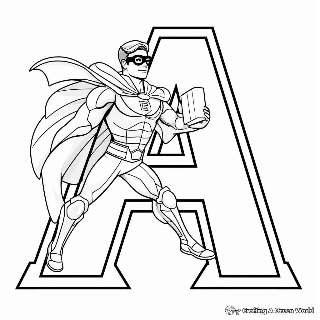 Educational 'A' as in Arrow Coloring Pages 3