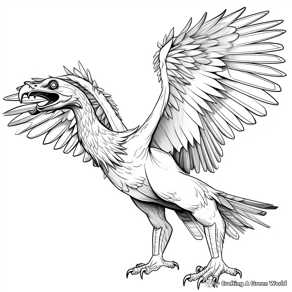 Educational Atrociraptor Anatomy Coloring Pages 1