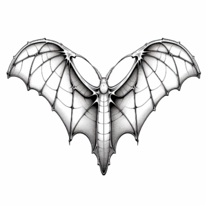 Educational Bat Wings Anatomy Coloring Pages 3