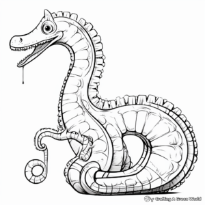 Educational Brontosaurus Anatomy Coloring Pages 3