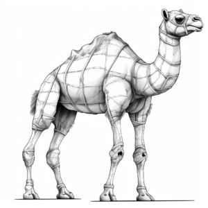 Educational Camel Anatomy Coloring Pages 2