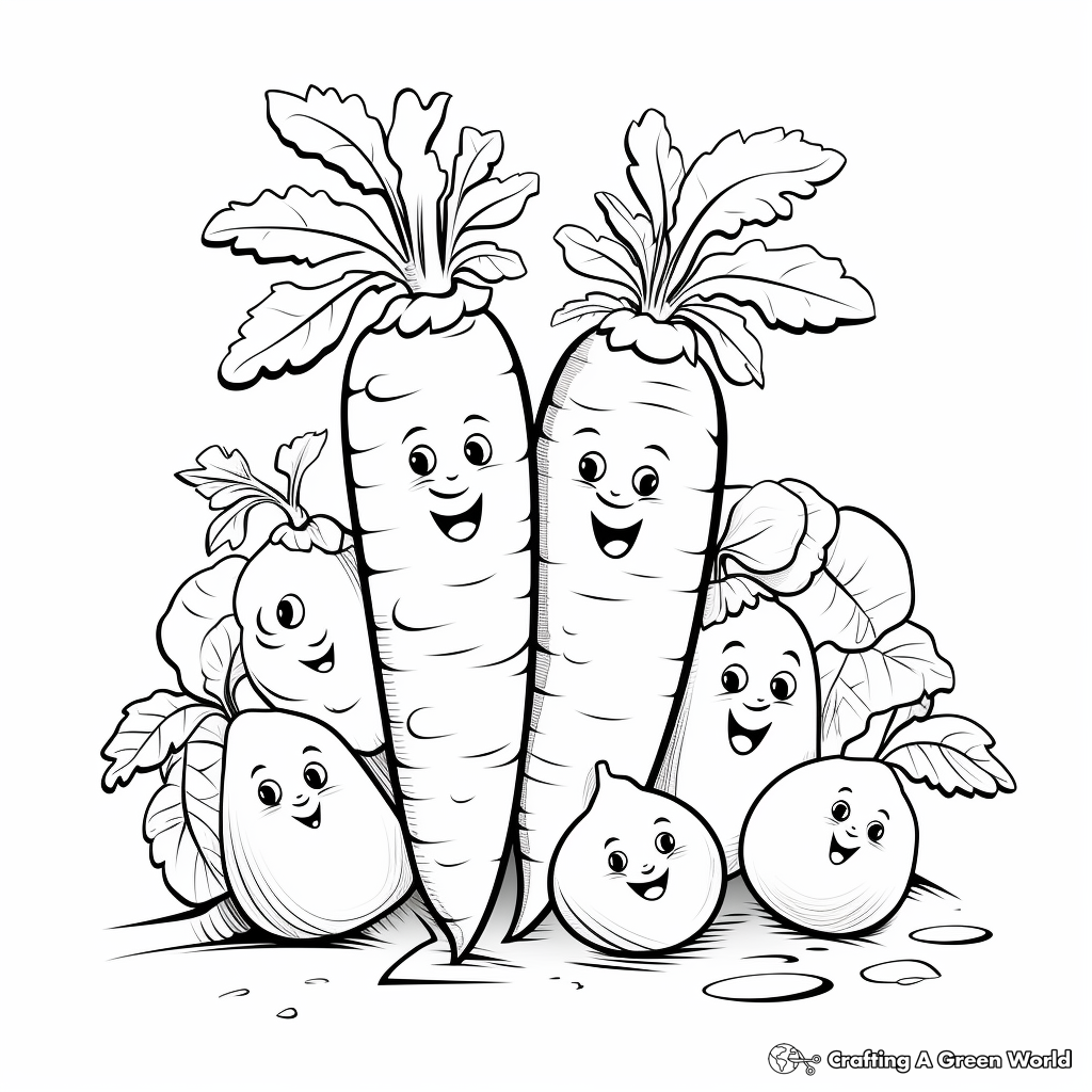 Educational Carrot Life Cycle Coloring Pages 2