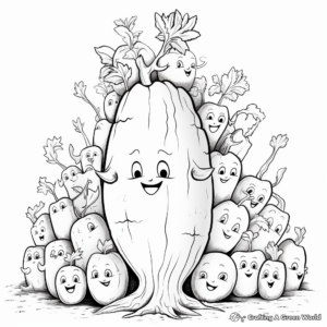 Educational Carrot Life Cycle Coloring Pages 3