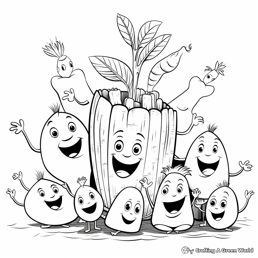 Educational Carrot Life Cycle Coloring Pages 4