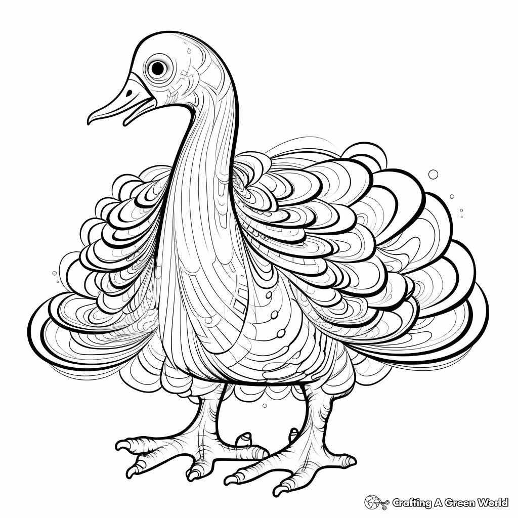 Educational Dodo Bird Anatomy Coloring Pages 4