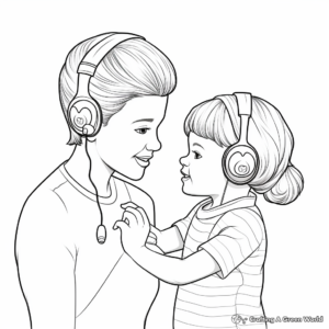 Educational Ear Health and Hygiene Coloring Pages 4