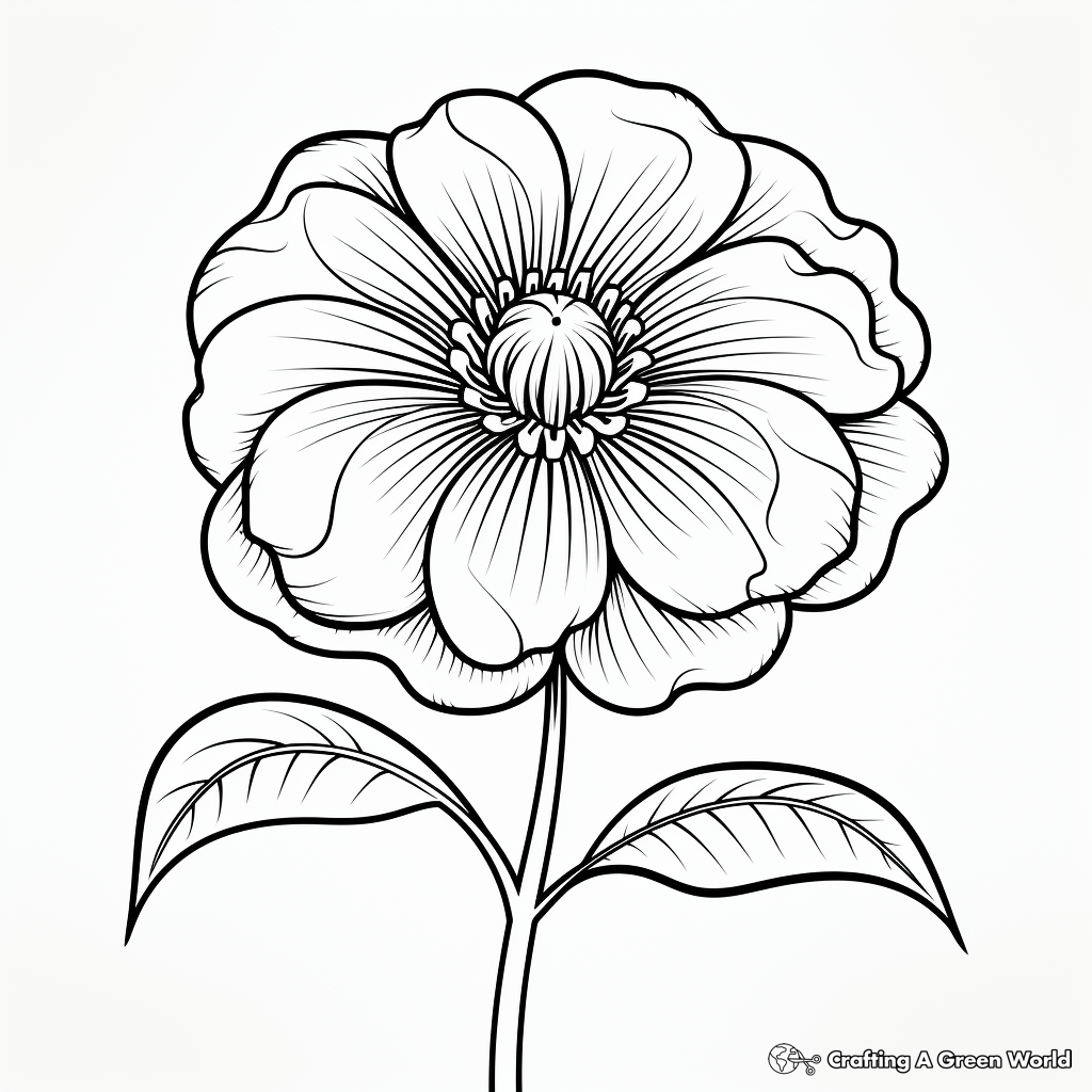 Educational Flower Anatomy Coloring Pages 4