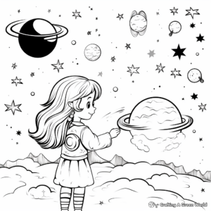 Educational Milky Way Galaxy Coloring Pages 2