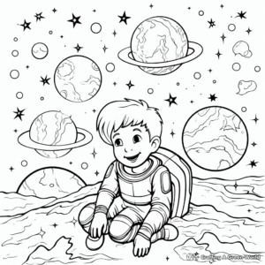 Educational Milky Way Galaxy Coloring Pages 4