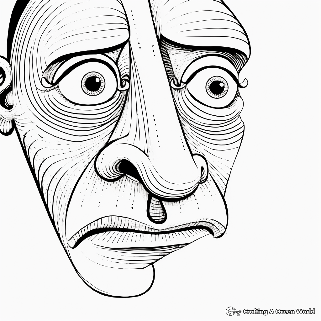 Educational Nose Structure Coloring Pages 2
