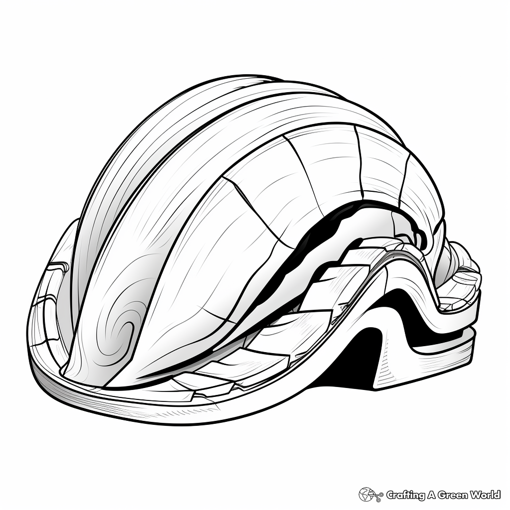 Educational Parts of a Clam Coloring Pages 2