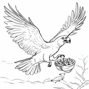 Educational Scarlet Macaw Life Cycle Coloring Pages 2