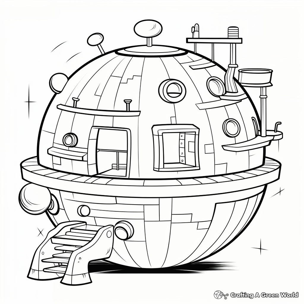 Educational Sphere Geometry Coloring Pages 2