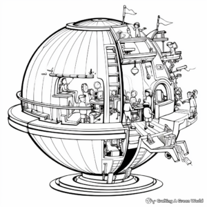 Educational Sphere Geometry Coloring Pages 3