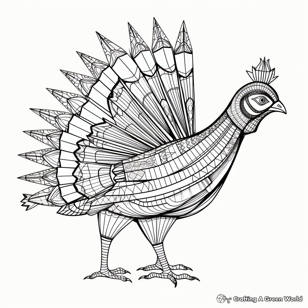 Educational Turkey Anatomy Coloring Pages 1