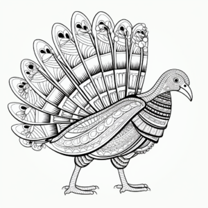 Educational Turkey Anatomy Coloring Pages 3