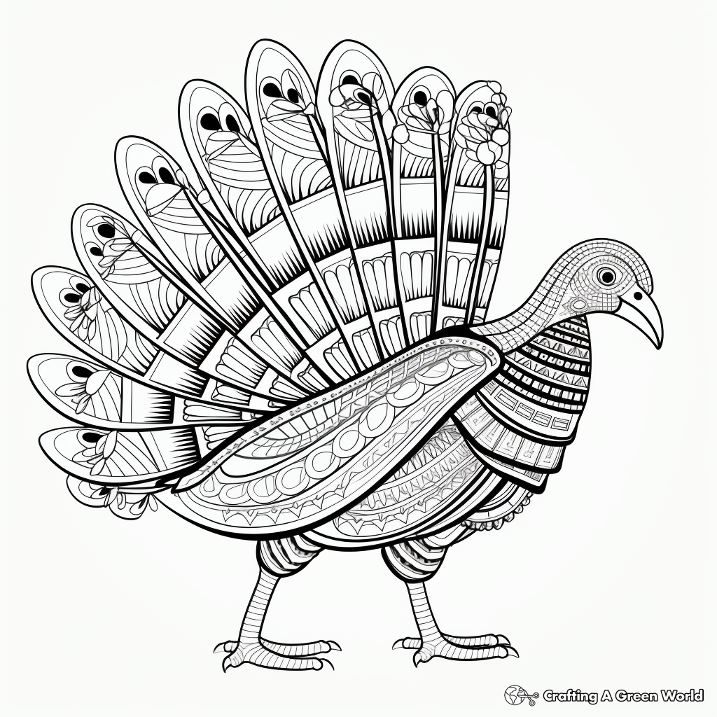 Educational Turkey Anatomy Coloring Pages 3