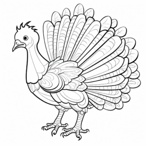 Educational Turkey Anatomy Coloring Pages 4