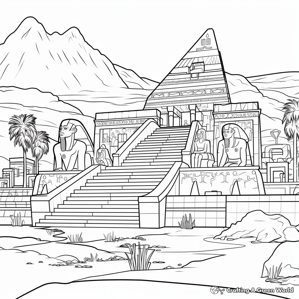 Egyptian Civilization Coloring Pages for History Lovers 4