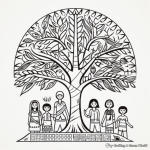 Egyptian Fig Tree Coloring Pages 2