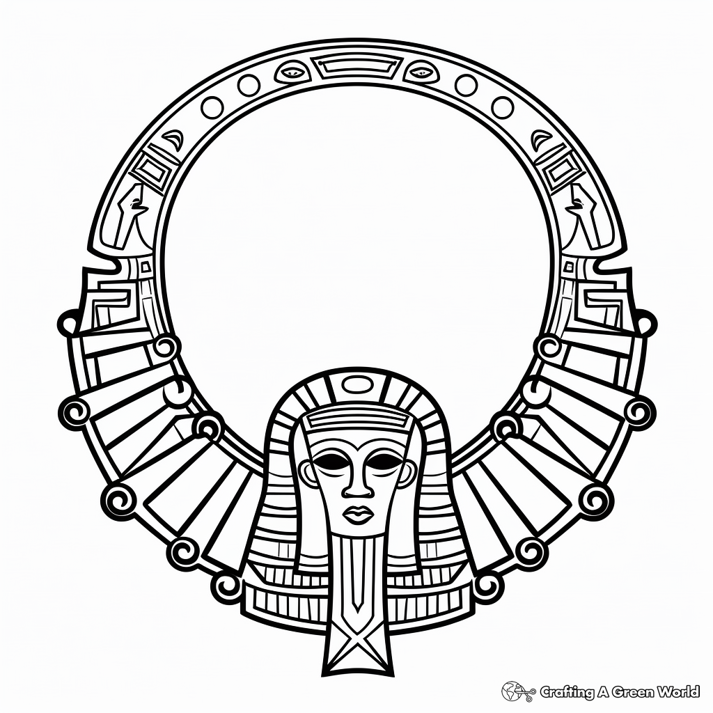 Egyptian Jewelry Coloring Pages 1