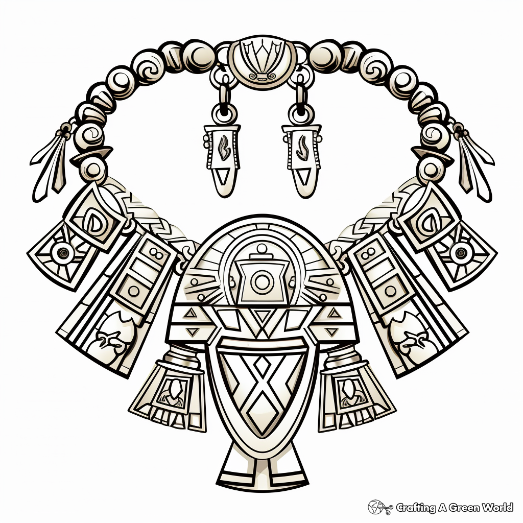 Egyptian Jewelry Coloring Pages 2