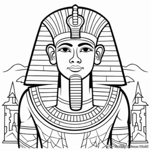 Egyptian Pharaoh Coloring Pages 3
