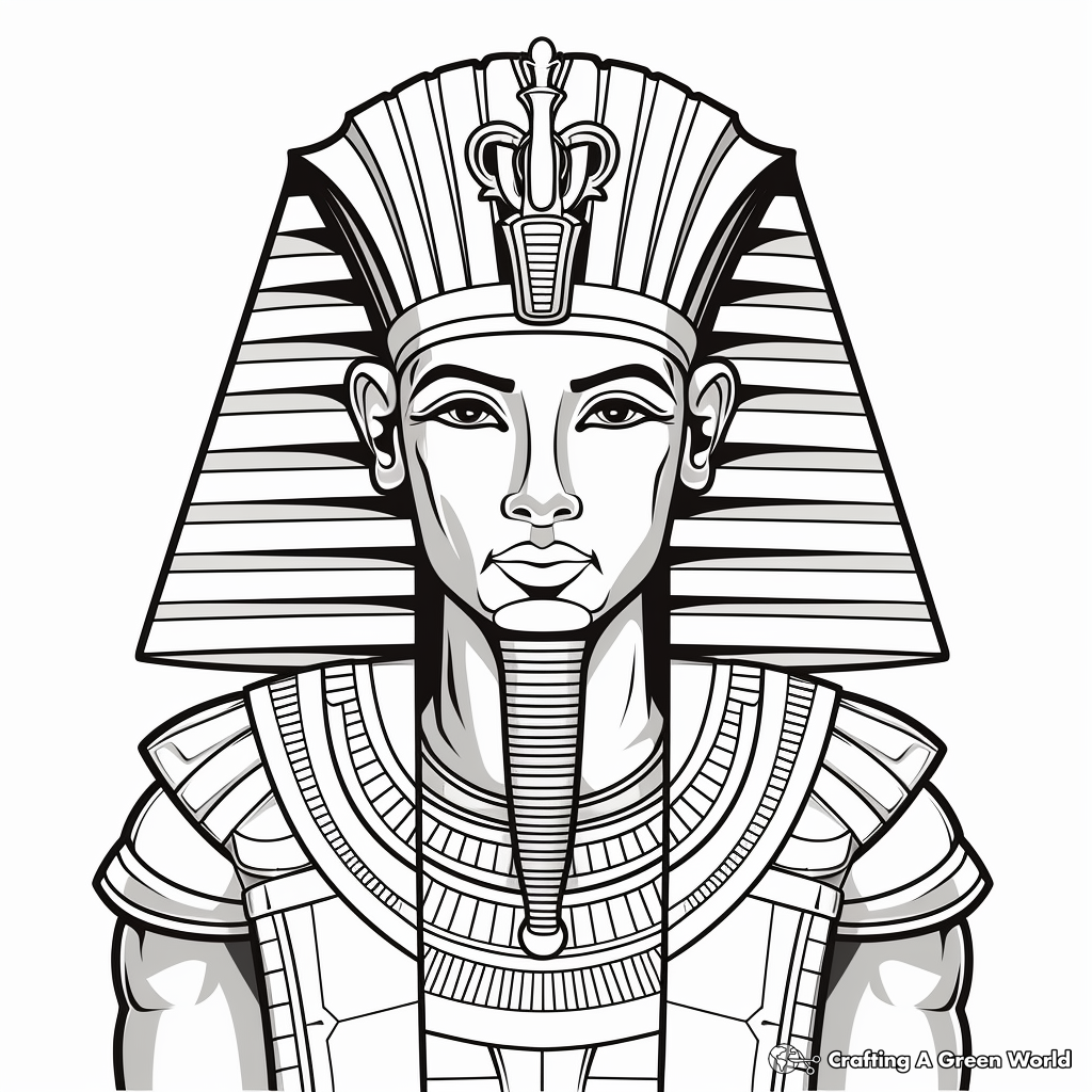 Egyptian Pharaoh Coloring Pages 4