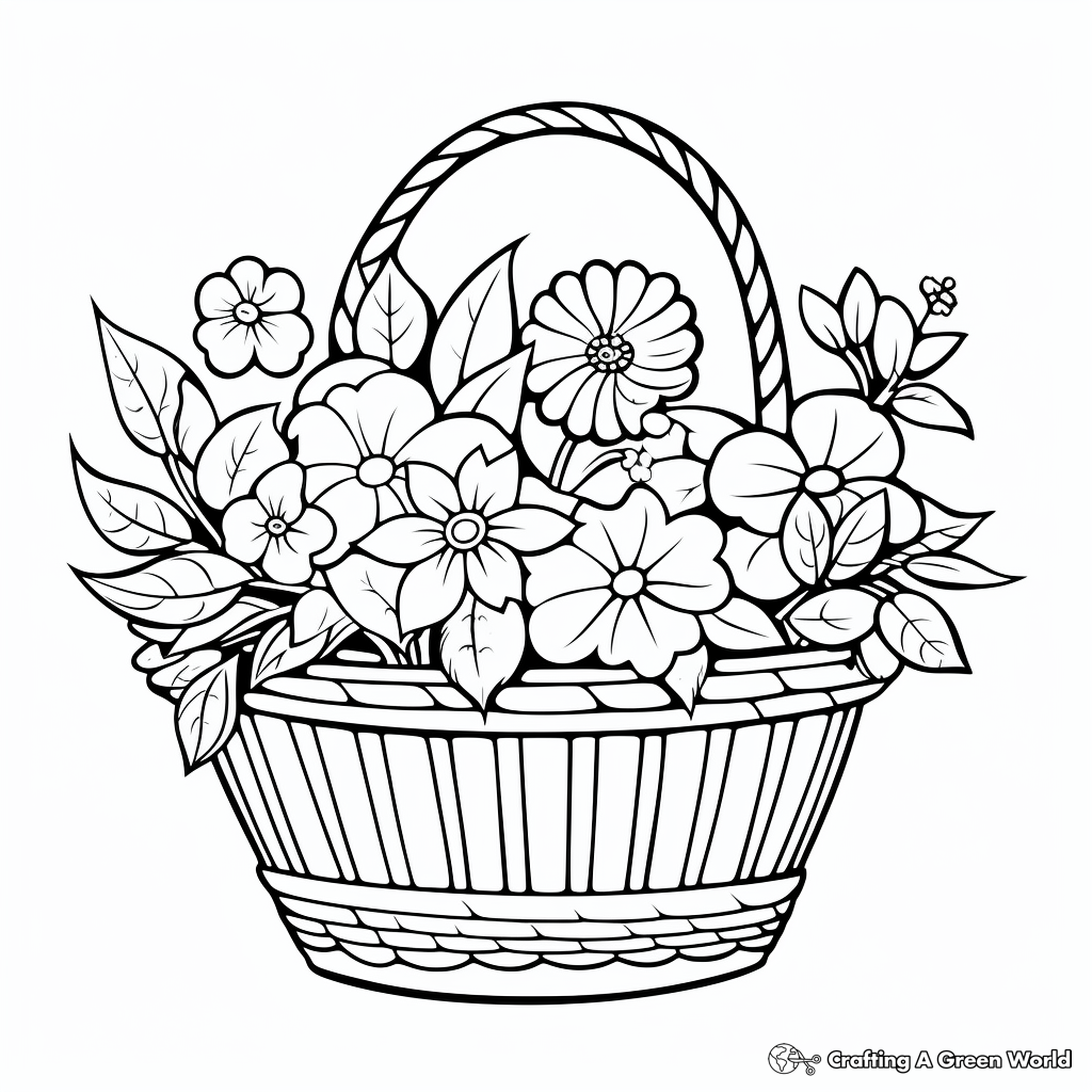 Flower Basket Drawing || How to Draw Flower Vase Step by Step || Draw Basket  || Creativity Studio. - YouTube