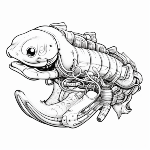 Electric Eel Anatomy: Detailed Coloring Pages 1