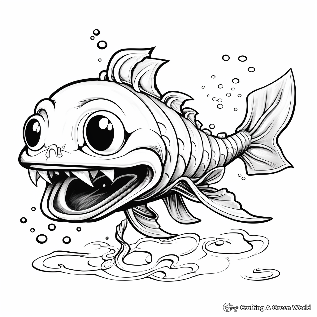 Electric Eel and Other Sea Creatures Coloring Pages 2